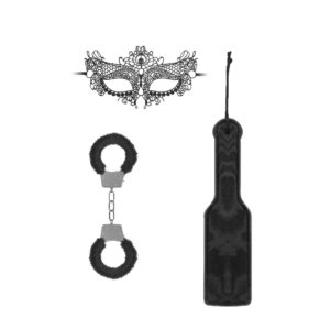 Introductory Bondage Kit 3 with Mask, Handcuffs and paddle